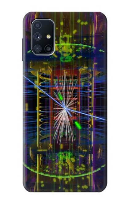 W3545 Quantum Particle Collision Hülle Schutzhülle Taschen und Leder Flip für Samsung Galaxy M51