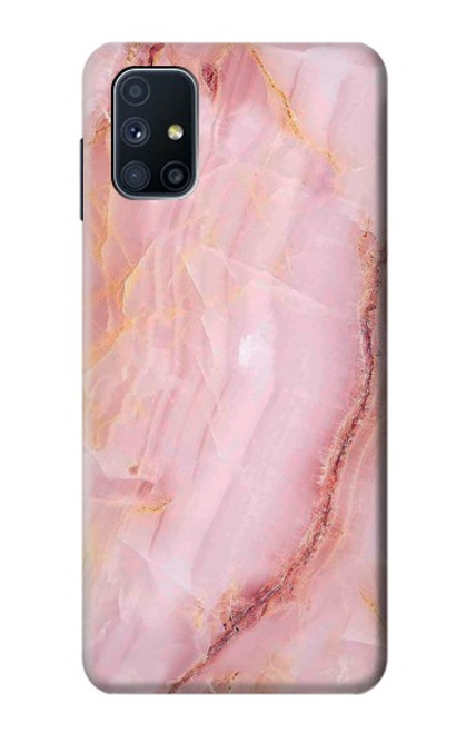 W3670 Blood Marble Hülle Schutzhülle Taschen und Leder Flip für Samsung Galaxy M51