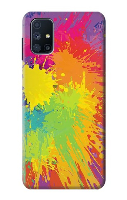 W3675 Color Splash Hülle Schutzhülle Taschen und Leder Flip für Samsung Galaxy M51