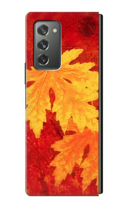 W0479 Maple Leaf Hülle Schutzhülle Taschen Flip für Samsung Galaxy Z Fold2 5G