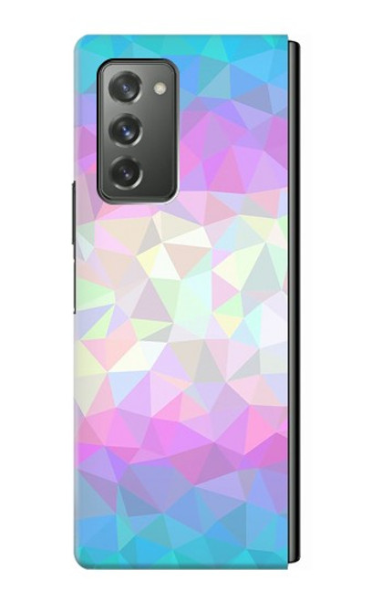 W3747 Trans Flag Polygon Hülle Schutzhülle Taschen Flip für Samsung Galaxy Z Fold2 5G