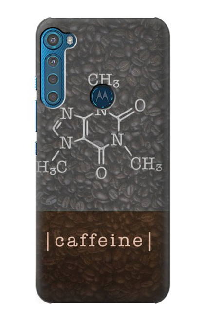 W3475 Caffeine Molecular Hülle Schutzhülle Taschen und Leder Flip für Motorola One Fusion+