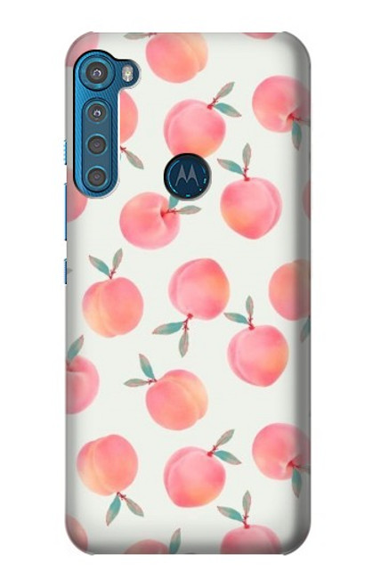 W3503 Peach Hülle Schutzhülle Taschen und Leder Flip für Motorola One Fusion+