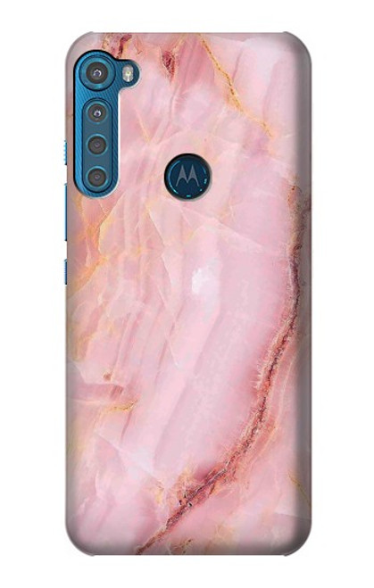 W3670 Blood Marble Hülle Schutzhülle Taschen und Leder Flip für Motorola One Fusion+