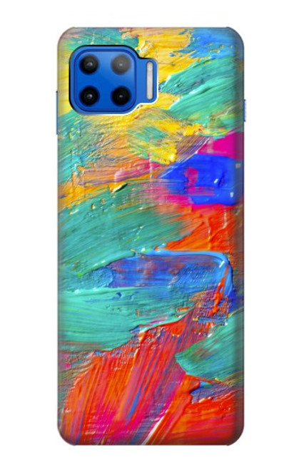 W2942 Brush Stroke Painting Hülle Schutzhülle Taschen und Leder Flip für Motorola Moto G 5G Plus
