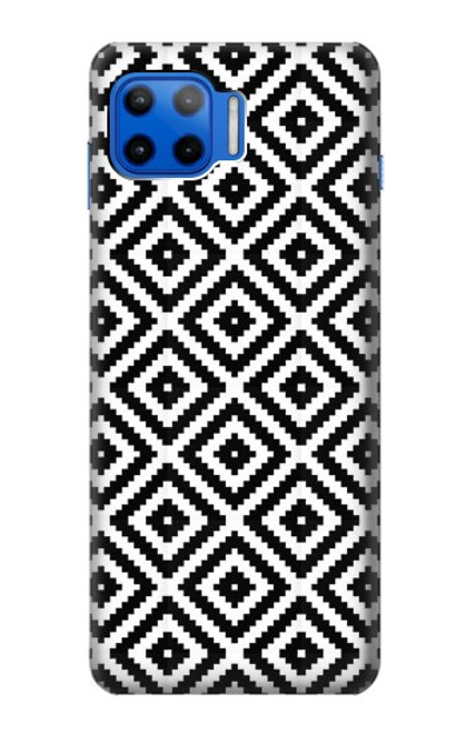W3424 Ruta Pattern Hülle Schutzhülle Taschen und Leder Flip für Motorola Moto G 5G Plus