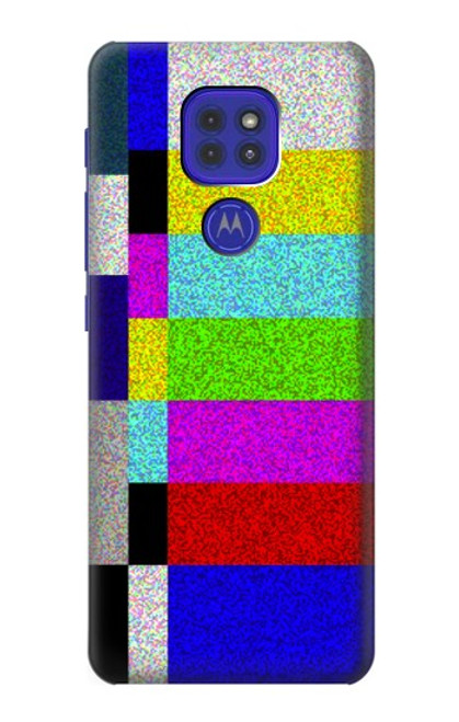 W2871 Noise Signal TV Hülle Schutzhülle Taschen und Leder Flip für Motorola Moto G9 Play