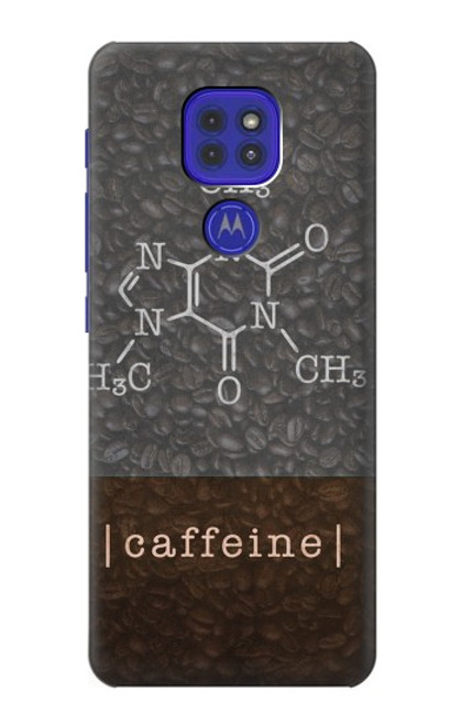 W3475 Caffeine Molecular Hülle Schutzhülle Taschen und Leder Flip für Motorola Moto G9 Play