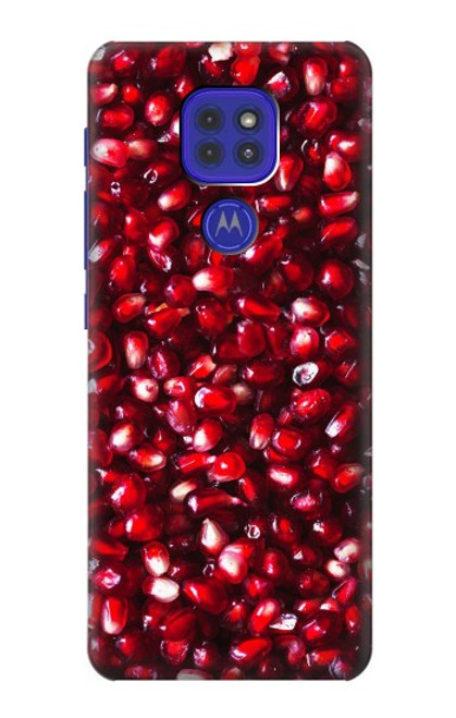 W3757 Pomegranate Hülle Schutzhülle Taschen und Leder Flip für Motorola Moto G9 Play