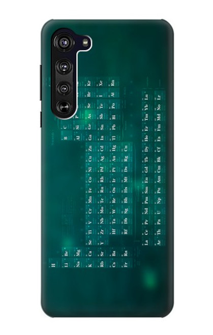 W0846 Chemistry Periodic Table Hülle Schutzhülle Taschen und Leder Flip für Motorola Edge