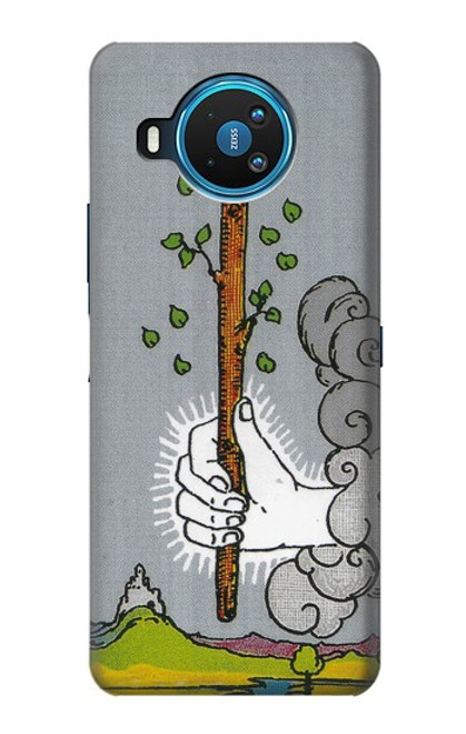 W3723 Tarot Card Age of Wands Hülle Schutzhülle Taschen und Leder Flip für Nokia 8.3 5G