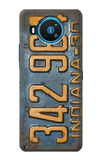 W3750 Vintage Vehicle Registration Plate Hülle Schutzhülle Taschen und Leder Flip für Nokia 8.3 5G