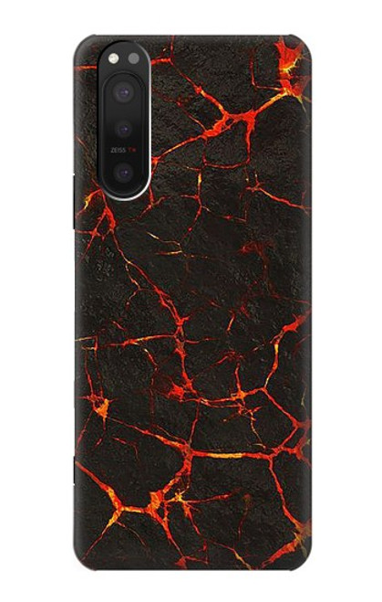 W3696 Lava Magma Hülle Schutzhülle Taschen und Leder Flip für Sony Xperia 5 II