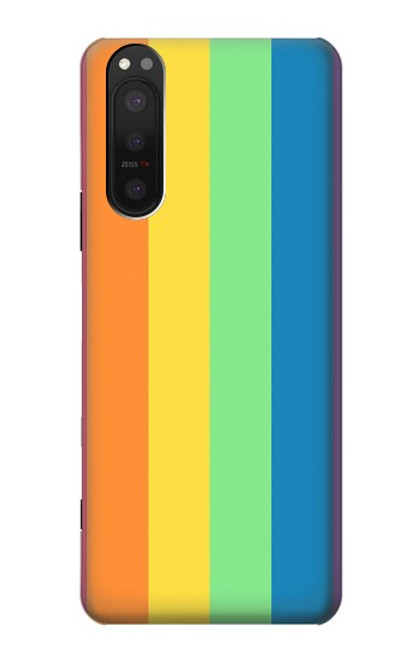 W3699 LGBT Pride Hülle Schutzhülle Taschen und Leder Flip für Sony Xperia 5 II