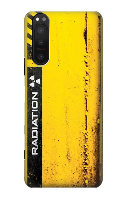 W3714 Radiation Warning Hülle Schutzhülle Taschen und Leder Flip für Sony Xperia 5 II