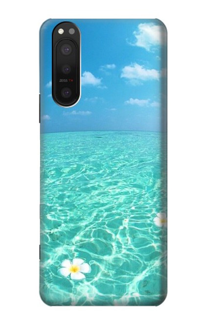 W3720 Summer Ocean Beach Hülle Schutzhülle Taschen und Leder Flip für Sony Xperia 5 II