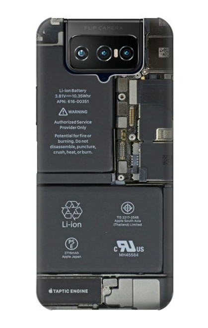 W3467 Inside Mobile Phone Graphic Hülle Schutzhülle Taschen und Leder Flip für ASUS ZenFone 7 Pro