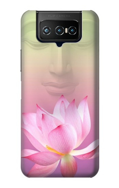 W3511 Lotus flower Buddhism Hülle Schutzhülle Taschen und Leder Flip für ASUS ZenFone 7 Pro