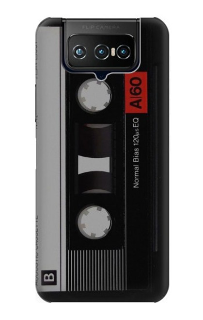 W3516 Vintage Cassette Tape Hülle Schutzhülle Taschen und Leder Flip für ASUS ZenFone 7 Pro