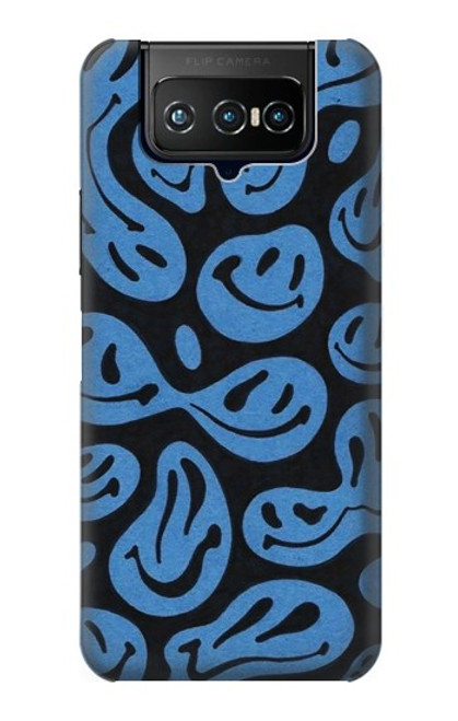 W3679 Cute Ghost Pattern Hülle Schutzhülle Taschen und Leder Flip für ASUS ZenFone 7 Pro