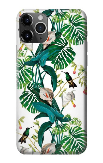 W3697 Leaf Life Birds Hülle Schutzhülle Taschen und Leder Flip für iPhone 11 Pro
