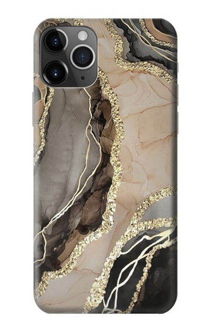 W3700 Marble Gold Graphic Printed Hülle Schutzhülle Taschen und Leder Flip für iPhone 11 Pro
