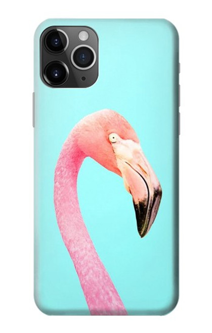 W3708 Pink Flamingo Hülle Schutzhülle Taschen und Leder Flip für iPhone 11 Pro