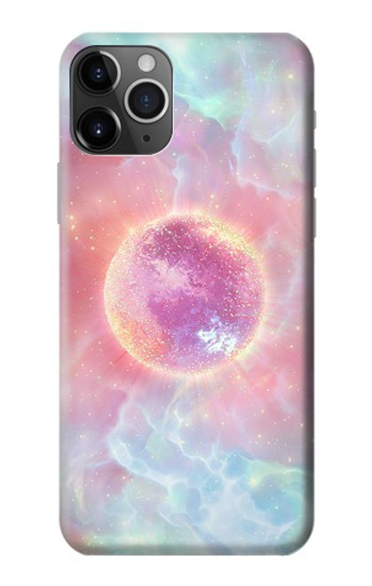 W3709 Pink Galaxy Hülle Schutzhülle Taschen und Leder Flip für iPhone 11 Pro