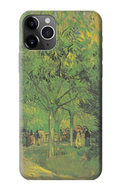 W3748 Van Gogh A Lane in a Public Garden Hülle Schutzhülle Taschen und Leder Flip für iPhone 11 Pro