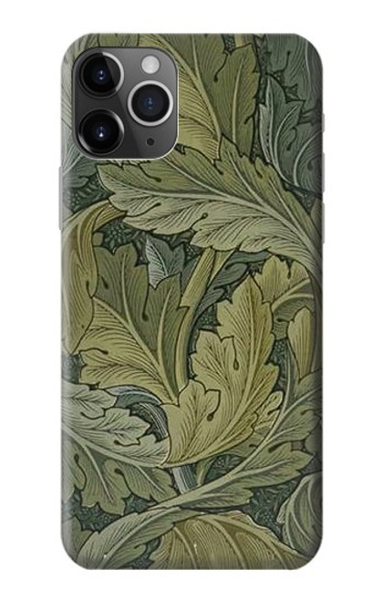 W3790 William Morris Acanthus Leaves Hülle Schutzhülle Taschen und Leder Flip für iPhone 11 Pro