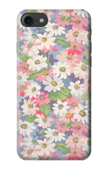 W3688 Floral Flower Art Pattern Hülle Schutzhülle Taschen und Leder Flip für iPhone 7, iPhone 8, iPhone SE (2020) (2022)