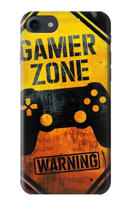 W3690 Gamer Zone Hülle Schutzhülle Taschen und Leder Flip für iPhone 7, iPhone 8, iPhone SE (2020) (2022)