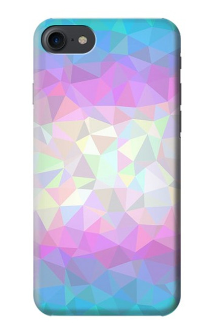 W3747 Trans Flag Polygon Hülle Schutzhülle Taschen und Leder Flip für iPhone 7, iPhone 8, iPhone SE (2020) (2022)