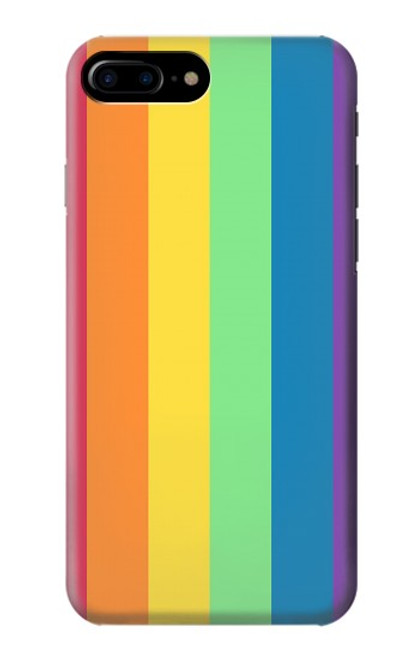 W3699 LGBT Pride Hülle Schutzhülle Taschen und Leder Flip für iPhone 7 Plus, iPhone 8 Plus