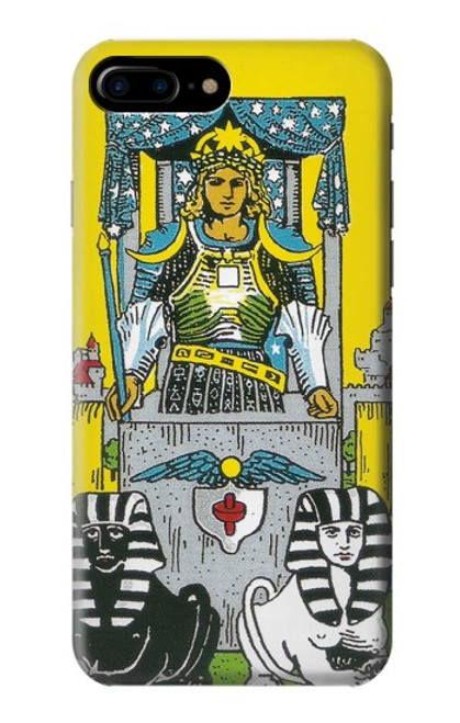 W3739 Tarot Card The Chariot Hülle Schutzhülle Taschen und Leder Flip für iPhone 7 Plus, iPhone 8 Plus