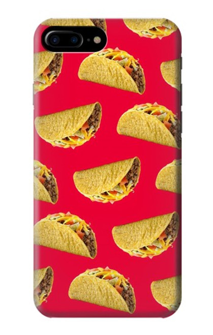 W3755 Mexican Taco Tacos Hülle Schutzhülle Taschen und Leder Flip für iPhone 7 Plus, iPhone 8 Plus