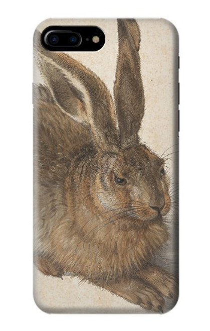 W3781 Albrecht Durer Young Hare Hülle Schutzhülle Taschen und Leder Flip für iPhone 7 Plus, iPhone 8 Plus