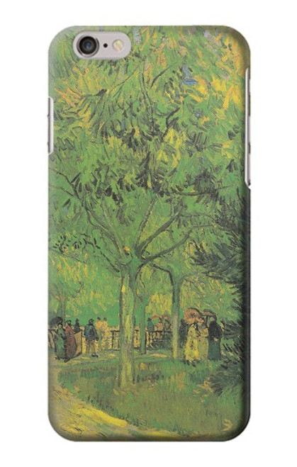 W3748 Van Gogh A Lane in a Public Garden Hülle Schutzhülle Taschen und Leder Flip für iPhone 6 6S