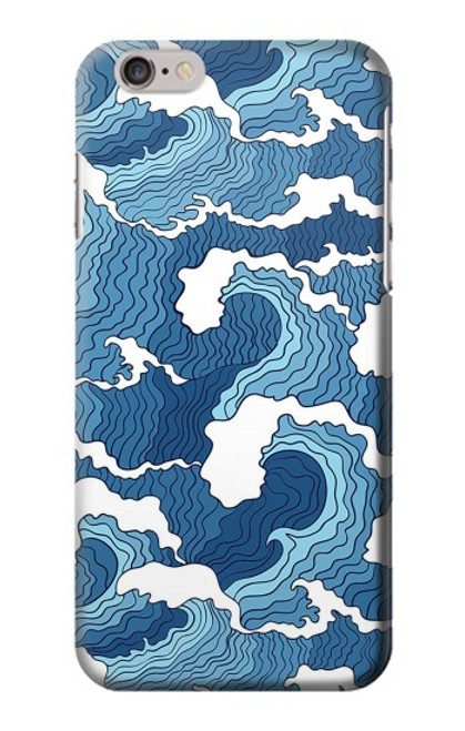 W3751 Wave Pattern Hülle Schutzhülle Taschen und Leder Flip für iPhone 6 Plus, iPhone 6s Plus