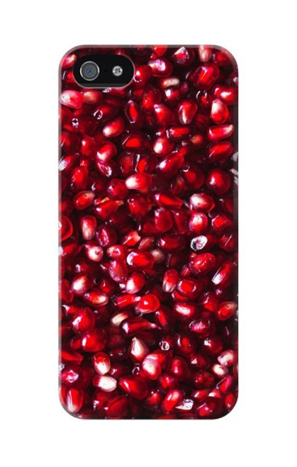 W3757 Pomegranate Hülle Schutzhülle Taschen und Leder Flip für iPhone 5 5S SE
