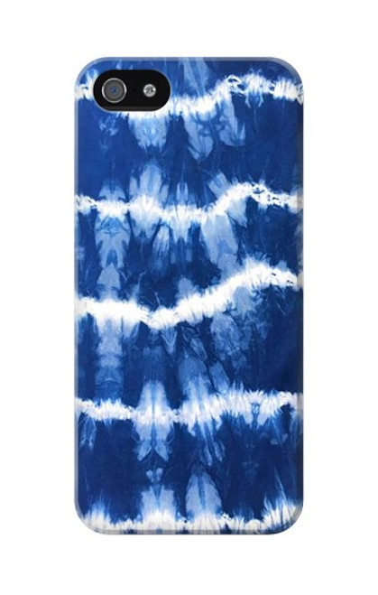 W3671 Blue Tie Dye Hülle Schutzhülle Taschen und Leder Flip für iPhone 5C