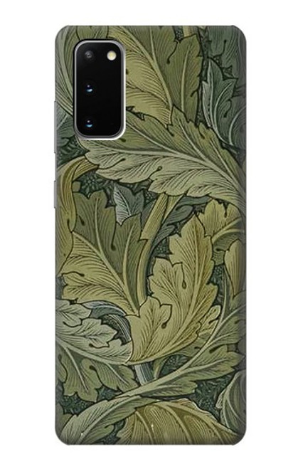 W3790 William Morris Acanthus Leaves Hülle Schutzhülle Taschen und Leder Flip für Samsung Galaxy S20