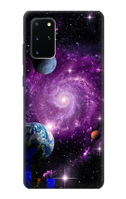 W3689 Galaxy Outer Space Planet Hülle Schutzhülle Taschen und Leder Flip für Samsung Galaxy S20 Plus, Galaxy S20+