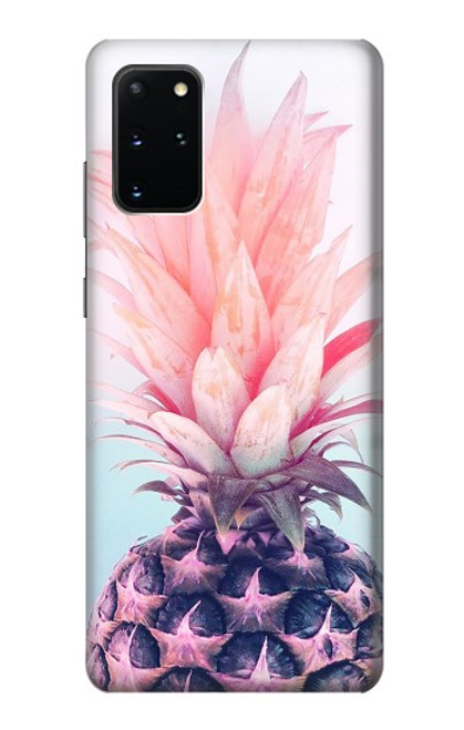 W3711 Pink Pineapple Hülle Schutzhülle Taschen und Leder Flip für Samsung Galaxy S20 Plus, Galaxy S20+