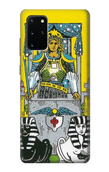 W3739 Tarot Card The Chariot Hülle Schutzhülle Taschen und Leder Flip für Samsung Galaxy S20 Plus, Galaxy S20+