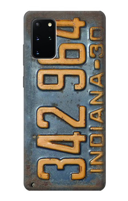 W3750 Vintage Vehicle Registration Plate Hülle Schutzhülle Taschen und Leder Flip für Samsung Galaxy S20 Plus, Galaxy S20+