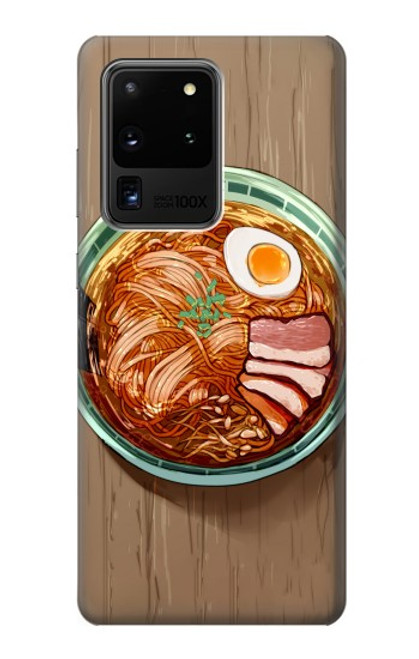W3756 Ramen Noodles Hülle Schutzhülle Taschen und Leder Flip für Samsung Galaxy S20 Ultra