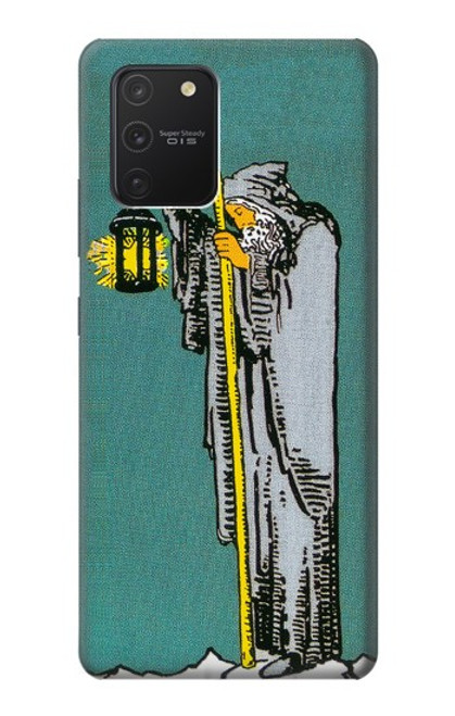 W3741 Tarot Card The Hermit Hülle Schutzhülle Taschen und Leder Flip für Samsung Galaxy S10 Lite