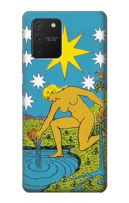 W3744 Tarot Card The Star Hülle Schutzhülle Taschen und Leder Flip für Samsung Galaxy S10 Lite