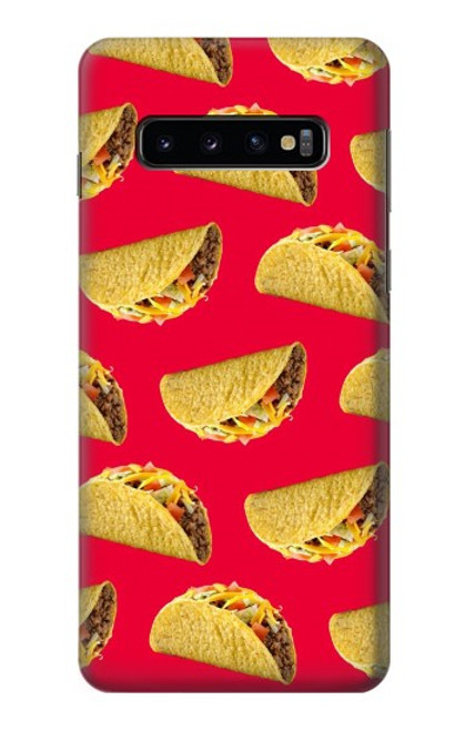 W3755 Mexican Taco Tacos Hülle Schutzhülle Taschen und Leder Flip für Samsung Galaxy S10